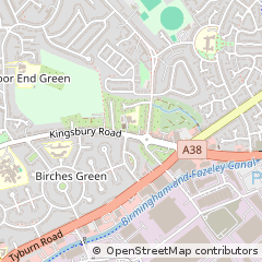 Map of Erdington, Birmingham