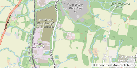 Map of Horsham, West Sussex