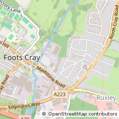 Map of Sidcup, Kent