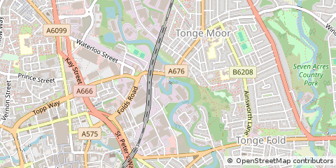 Map of Bolton, Lancs