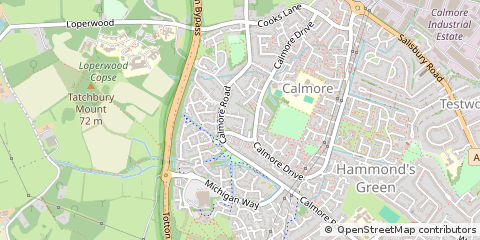 Map of Southampton, Hampshire