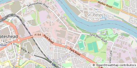 Map of Gateshead