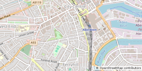 Map of Aberdeen