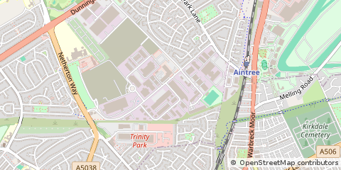 Map of Bootle, Merseyside
