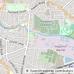 Map of Kingston Upon Thames, Surrey