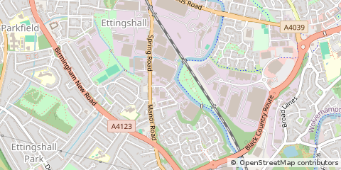 Map of Wolverhampton, West Midlands