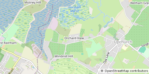 Map of Gillingham, Kent