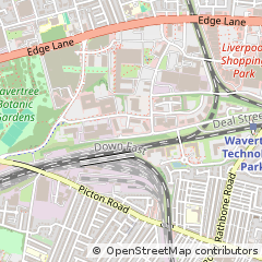 Map of Liverpool, Merseyside