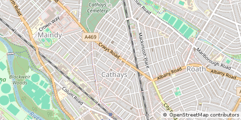 Map of Cardiff