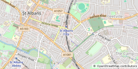 Map of ST Albans, Hertfordshire