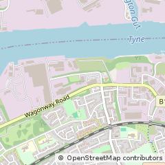 Map of Hebburn, Tyne and Wear