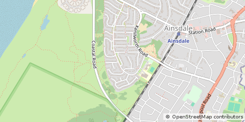 Map of Southport, Merseyside