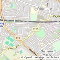 Map of Bromley, Kent