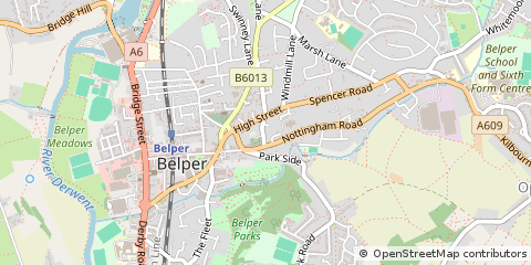 Map of Belper
