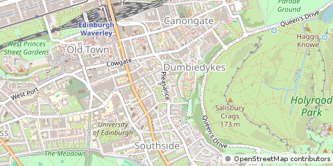 Map of Edinburgh, Midlothian