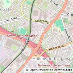 Map of Oldham, Lancs