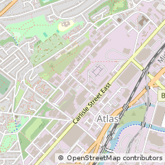 Map of Sheffield, South Yorkshire