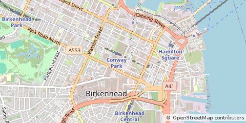 Map of Birkenhead