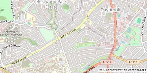 Map of Nottingham