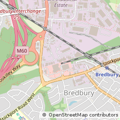 Map of Stockport, Cheshire