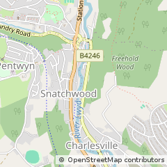 Map of Pontypool, Torfaen