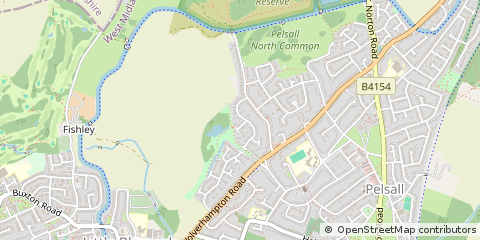 Map of Walsall, West Midlands