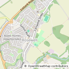 Map of Rosewell, Midlothian
