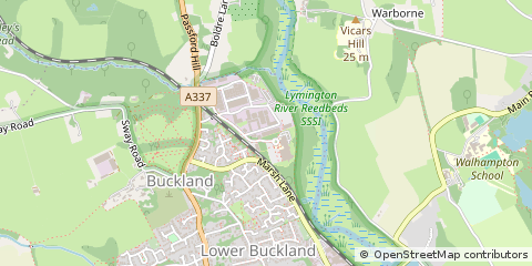 Map of Lymington, Hampshire