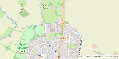 Map of Swindon