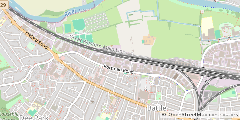 Map of Reading, Berkshire