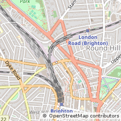 Map of Brighton, Sussex