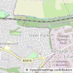 Map of Plymouth, Devon