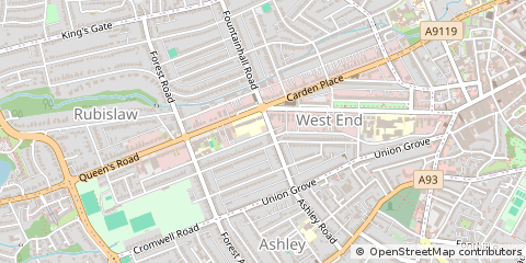 Map of Aberdeen