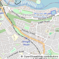 Map of Penarth, South Glamorgan