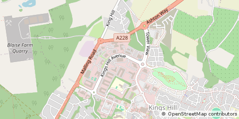 Map of West Malling