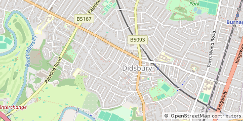 Map of Manchester, Lancashire