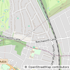Map of Northwood, Middlesex