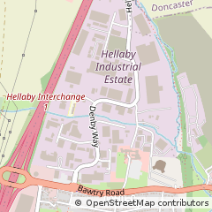 Map of Rotherham, South Yorkshire