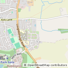 Map of Bunny, Nottinghamshire