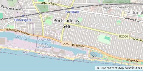 Map of Hove, East Sussex