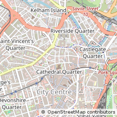 Map of Sheffield, South Yorkshire