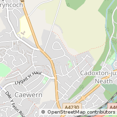 Map of Neath, Neath Port Talbot