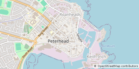 Map of Peterhead