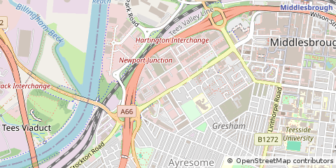 Map of Middlesbrough