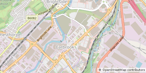 Map of Sheffield, South Yorkshire