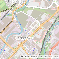 Map of Sheffield, South Yorkshire