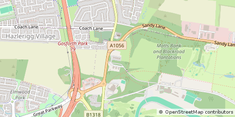 Map of Newcastle Upon Tyne, Tyne & Wear