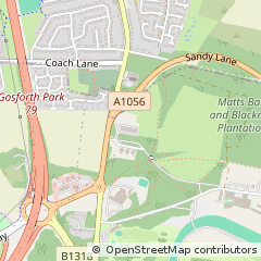 Map of Newcastle Upon Tyne, Tyne & Wear