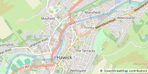 Map of Hawick