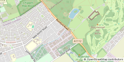 Map of Ilford, Essex